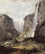 The Fall of the Staubbach,dans the Vallee of Lauterbrunnen Franz Niklaus Konig
